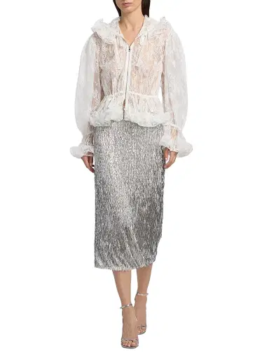 Aknvas Women's Elisa Floral Lace Hooded Jacket - Ivory - Size 6 | Thumbnail 2 Aknvas Women's Elisa Floral Lace Hooded Jacket - Ivory - Size 6 | Thumbnail 2