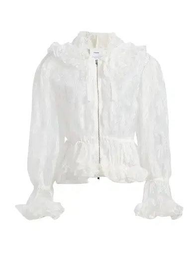 Aknvas Women's Elisa Floral Lace Hooded Jacket - Ivory - Size 6 | Thumbnail 1 Aknvas Women's Elisa Floral Lace Hooded Jacket - Ivory - Size 6 | Thumbnail 1