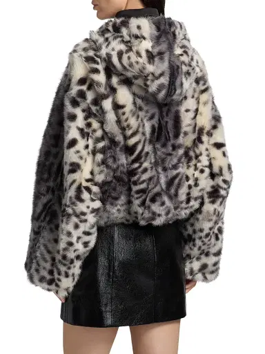 Aknvas Women's Hesse Leopard-Print Faux-Fur Jacket | Thumbnail 5 Aknvas Women's Hesse Leopard-Print Faux-Fur Jacket | Thumbnail 5