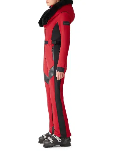 Mackage Women's Elle Shearling Trim Ski Suit - Red - Size XL | Thumbnail 3 Mackage Women's Elle Shearling Trim Ski Suit - Red - Size XL | Thumbnail 3