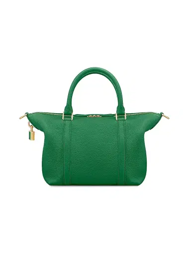 MAISON de SABRÉ Women's Leather Crossbody Weekender Bag - Emerald Green | Thumbnail 6 MAISON de SABRÉ Women's Leather Crossbody Weekender Bag - Emerald Green | Thumbnail 6