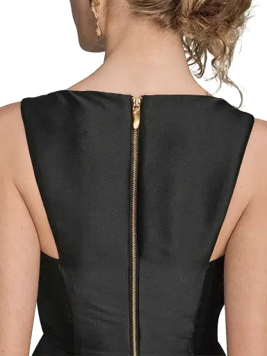 Donna Karan New York Women's Satin Sleeveless High-Low Gown | Thumbnail 7 Donna Karan New York Women's Satin Sleeveless High-Low Gown | Thumbnail 7