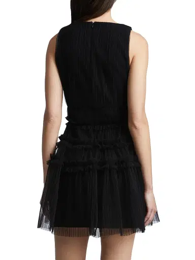 BCBGMAXAZRIA Women's Lumi Tulle Fit & Flare Minidress - Black | Thumbnail 5 BCBGMAXAZRIA Women's Lumi Tulle Fit & Flare Minidress - Black | Thumbnail 5