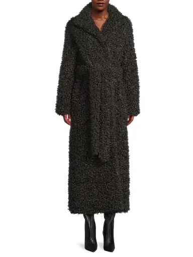 Et Ochs Women's Wyatt Bouclé Faux Fur Coat - Granite | Thumbnail 3 Et Ochs Women's Wyatt Bouclé Faux Fur Coat - Granite | Thumbnail 3