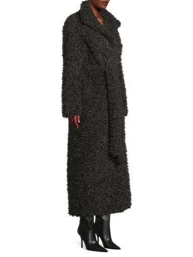 Et Ochs Women's Wyatt Bouclé Faux Fur Coat - Granite | Thumbnail 4 Et Ochs Women's Wyatt Bouclé Faux Fur Coat - Granite | Thumbnail 4