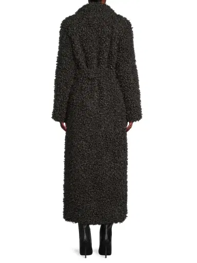 Et Ochs Women's Wyatt Bouclé Faux Fur Coat - Granite | Thumbnail 5 Et Ochs Women's Wyatt Bouclé Faux Fur Coat - Granite | Thumbnail 5