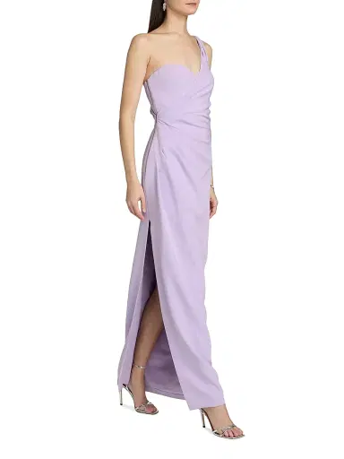 BCBGMAXAZRIA Women's Saphira Twist One-Shoulder Gown - Lavender - Size 8 | Thumbnail 2 BCBGMAXAZRIA Women's Saphira Twist One-Shoulder Gown - Lavender - Size 8 | Thumbnail 2