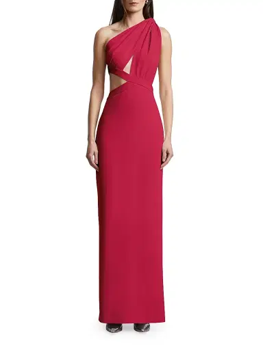 BCBGMAXAZRIA Women's Selene One-Shoulder Cut Out Gown - Granita | Thumbnail 2 BCBGMAXAZRIA Women's Selene One-Shoulder Cut Out Gown - Granita | Thumbnail 2