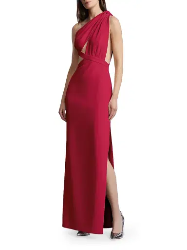 BCBGMAXAZRIA Women's Selene One-Shoulder Cut Out Gown - Granita | Thumbnail 3 BCBGMAXAZRIA Women's Selene One-Shoulder Cut Out Gown - Granita | Thumbnail 3