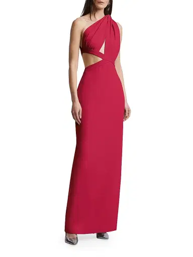 BCBGMAXAZRIA Women's Selene One-Shoulder Cut Out Gown - Granita | Thumbnail 4 BCBGMAXAZRIA Women's Selene One-Shoulder Cut Out Gown - Granita | Thumbnail 4