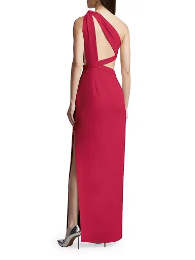 BCBGMAXAZRIA Women's Selene One-Shoulder Cut Out Gown - Granita | Thumbnail 5 BCBGMAXAZRIA Women's Selene One-Shoulder Cut Out Gown - Granita | Thumbnail 5