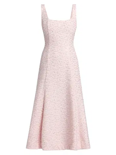 As It May Women's Meadow Embellished Tweed Midi-Dress - Powder Pink | Thumbnail 1 As It May Women's Meadow Embellished Tweed Midi-Dress - Powder Pink | Thumbnail 1