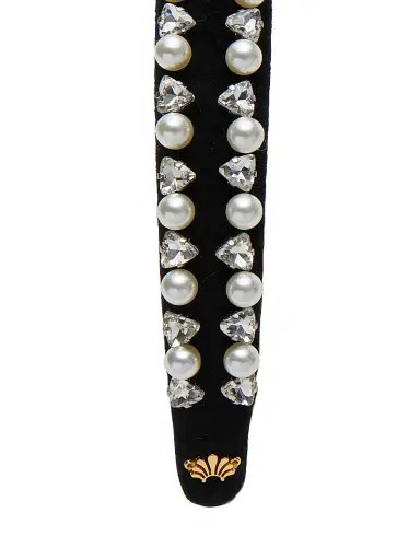 Lele Sadoughi Women's Charlotte Crystal & Imitation Pearl Headband | Thumbnail 3 Lele Sadoughi Women's Charlotte Crystal & Imitation Pearl Headband | Thumbnail 3