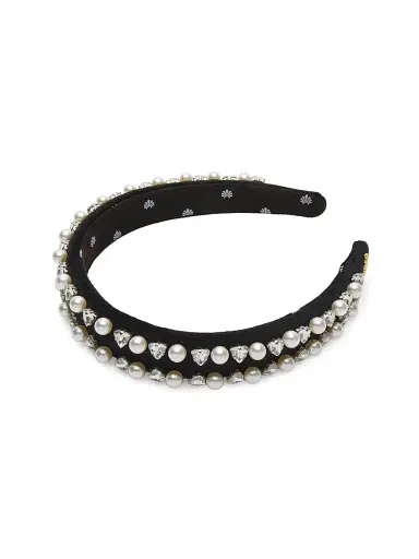 Lele Sadoughi Women's Charlotte Crystal & Imitation Pearl Headband | Thumbnail 1 Lele Sadoughi Women's Charlotte Crystal & Imitation Pearl Headband | Thumbnail 1