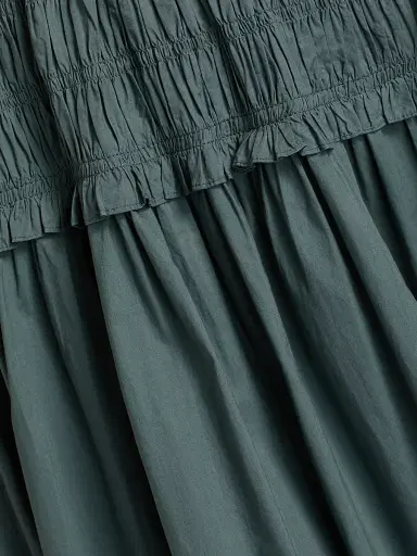DÔEN Women's Marianne Smocked Midi-Dress - Lagoon - Size Medium | Thumbnail 7 DÔEN Women's Marianne Smocked Midi-Dress - Lagoon - Size Medium | Thumbnail 7