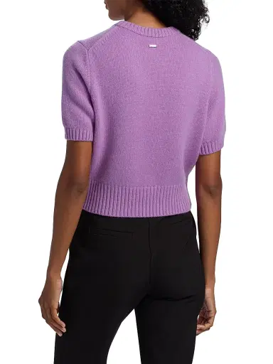 Toccin Women's Elsie Short-Sleeve Sweater - Violet | Thumbnail 5 Toccin Women's Elsie Short-Sleeve Sweater - Violet | Thumbnail 5