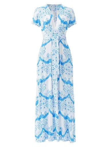 Melissa Odabash Women's Lou Floral V-Neck Maxi Dress - Florian | Thumbnail 1 Melissa Odabash Women's Lou Floral V-Neck Maxi Dress - Florian | Thumbnail 1
