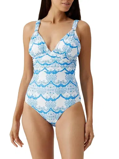 Melissa Odabash Women's Panarea Floral V-Neck One-Piece Swimsuit - Florian | Thumbnail 2 Melissa Odabash Women's Panarea Floral V-Neck One-Piece Swimsuit - Florian | Thumbnail 2