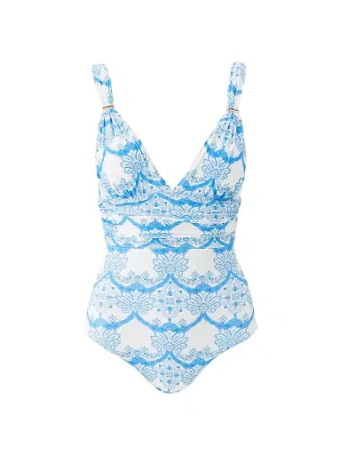 Melissa Odabash Women's Panarea Floral V-Neck One-Piece Swimsuit - Florian | Thumbnail 1 Melissa Odabash Women's Panarea Floral V-Neck One-Piece Swimsuit - Florian | Thumbnail 1