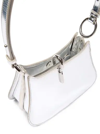 Rabanne Women's Small Ring Leather Shoulder Bag - Silver | Thumbnail 3 Rabanne Women's Small Ring Leather Shoulder Bag - Silver | Thumbnail 3