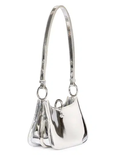 Rabanne Women's Small Ring Leather Shoulder Bag - Silver | Thumbnail 5 Rabanne Women's Small Ring Leather Shoulder Bag - Silver | Thumbnail 5