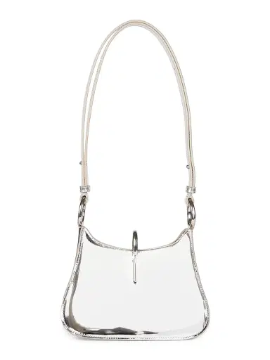 Rabanne Women's Small Ring Leather Shoulder Bag - Silver | Thumbnail 1 Rabanne Women's Small Ring Leather Shoulder Bag - Silver | Thumbnail 1