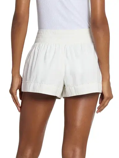 Isabel Marant Women's Cybila Lace-Trim Pleated Cotton Skort - White | Thumbnail 5 Isabel Marant Women's Cybila Lace-Trim Pleated Cotton Skort - White | Thumbnail 5