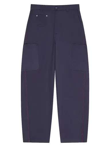 Givenchy Men's Couture Seam Cargo Trousers in Herringbone Denim - Navy | Thumbnail 1 Givenchy Men's Couture Seam Cargo Trousers in Herringbone Denim - Navy | Thumbnail 1