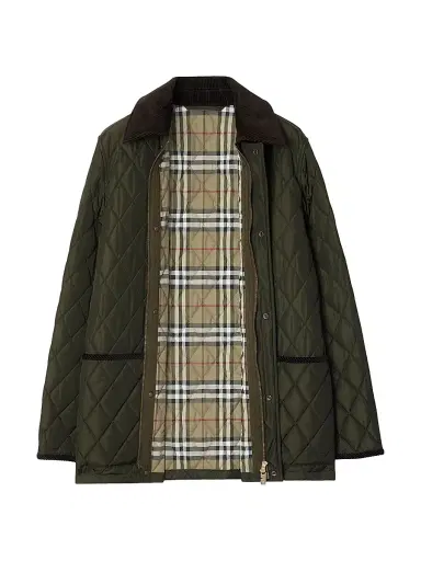 Burberry Women's Barn Quilted Nylon Jacket - Shale Brush - Size XXS | Thumbnail 3 Burberry Women's Barn Quilted Nylon Jacket - Shale Brush - Size XXS | Thumbnail 3