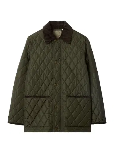 Burberry Women's Barn Quilted Nylon Jacket - Shale Brush - Size XXS | Thumbnail 1 Burberry Women's Barn Quilted Nylon Jacket - Shale Brush - Size XXS | Thumbnail 1
