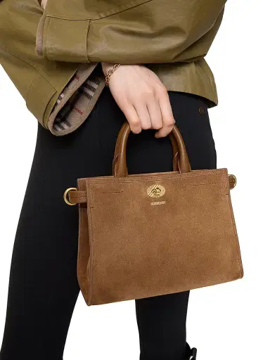 Burberry Women's Cotswolds Suede Tote Bag | Thumbnail 3 Burberry Women's Cotswolds Suede Tote Bag | Thumbnail 3