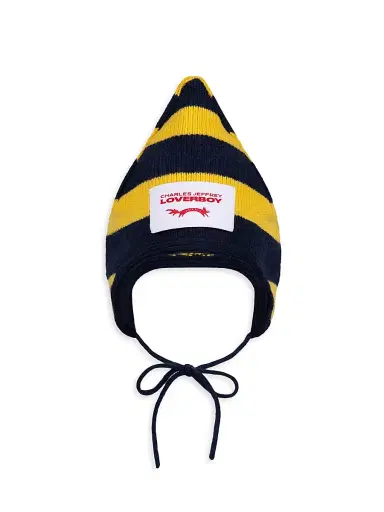Charles Jeffrey Loverboy Men's Spike Striped Logo Wool-Blend Bonnet | Thumbnail 1 Charles Jeffrey Loverboy Men's Spike Striped Logo Wool-Blend Bonnet | Thumbnail 1