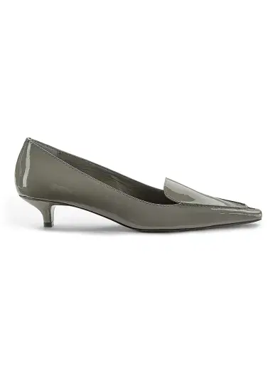Toteme Women's 35MM Patent Leather Pumps - Grey | Thumbnail 1 Toteme Women's 35MM Patent Leather Pumps - Grey | Thumbnail 1
