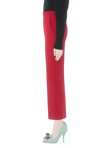 Valentino Garavani Women's Wool Crepe Pants - Red - Size 8 | Thumbnail 3 Valentino Garavani Women's Wool Crepe Pants - Red - Size 8 | Thumbnail 3
