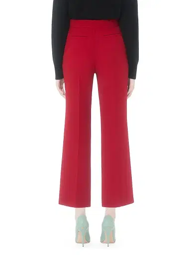 Valentino Garavani Women's Wool Crepe Pants - Red - Size 8 | Thumbnail 4 Valentino Garavani Women's Wool Crepe Pants - Red - Size 8 | Thumbnail 4