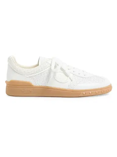 Valentino Garavani Men's Upvillage Low-Top Sneakers in Perforated Nappa Leather | Thumbnail 1 Valentino Garavani Men's Upvillage Low-Top Sneakers in Perforated Nappa Leather | Thumbnail 1