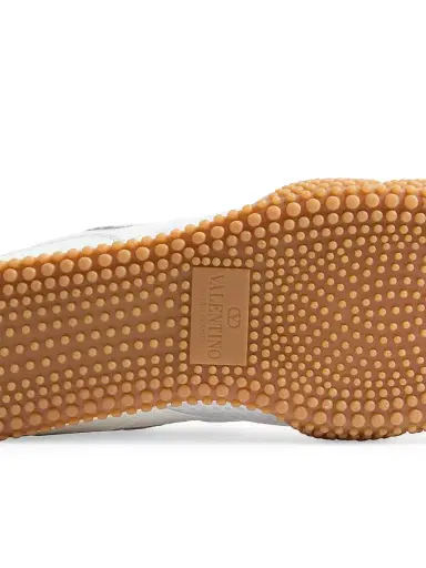Valentino Garavani Women's Amphibia Sneakers in Rubberized Calfskin and Split Leather | Thumbnail 7 Valentino Garavani Women's Amphibia Sneakers in Rubberized Calfskin and Split Leather | Thumbnail 7