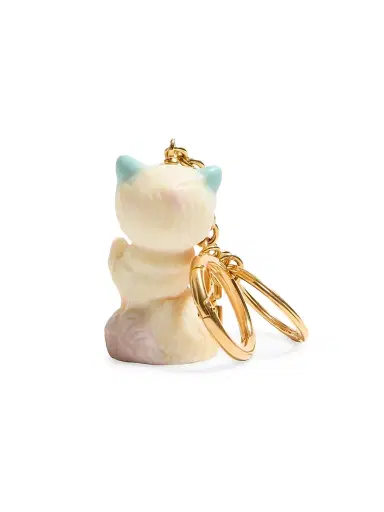 Valentino Garavani Women's Le Chat De La Maison Nylon Bag Charm with Key Ring | Thumbnail 3 Valentino Garavani Women's Le Chat De La Maison Nylon Bag Charm with Key Ring | Thumbnail 3