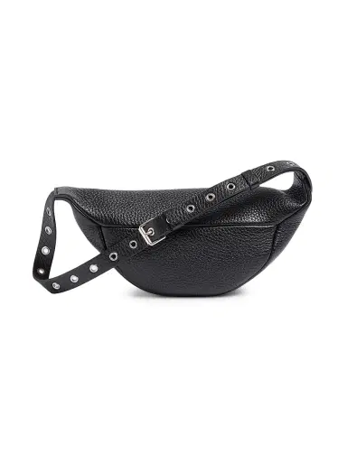 Valentino Garavani Men's Nellcôte Belt Bag in Grainy Calfskin - Black | Thumbnail 4 Valentino Garavani Men's Nellcôte Belt Bag in Grainy Calfskin - Black | Thumbnail 4