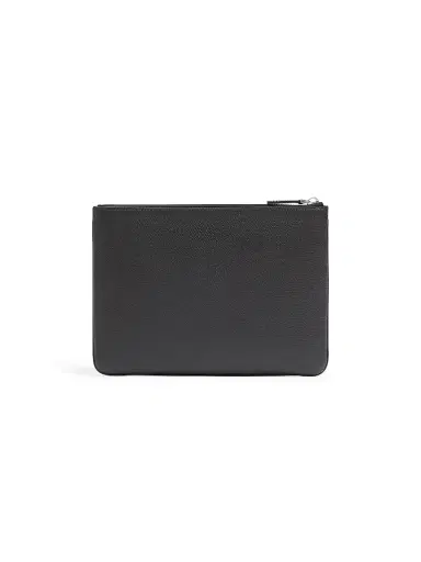 Valentino Garavani Men's VLogo Signature Grainy Calfskin Pouch - Black | Thumbnail 5 Valentino Garavani Men's VLogo Signature Grainy Calfskin Pouch - Black | Thumbnail 5
