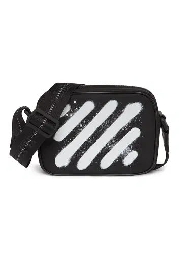Off-White Men's Diag Spray Camera Bag - Black White | Thumbnail 1 Off-White Men's Diag Spray Camera Bag - Black White | Thumbnail 1