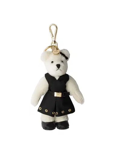 Prada Men's Teddy Keychain Charm - Black | Thumbnail 1 Prada Men's Teddy Keychain Charm - Black | Thumbnail 1
