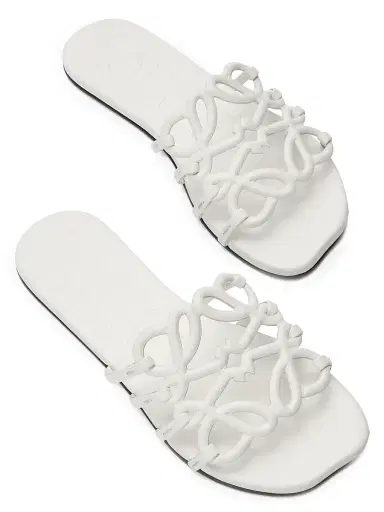 Loewe Women's x Paula's Ibiza Petal Anagram Leather Slides - Anthurium White - Size 11 Sandals | Thumbnail 3 Loewe Women's x Paula's Ibiza Petal Anagram Leather Slides - Anthurium White - Size 11 Sandals | Thumbnail 3