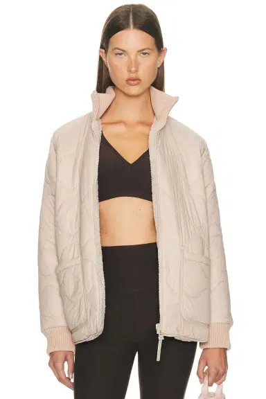 Beyond Yoga Reversible Quilted Fleece Jacket | Thumbnail 1 Beyond Yoga Reversible Quilted Fleece Jacket | Thumbnail 1