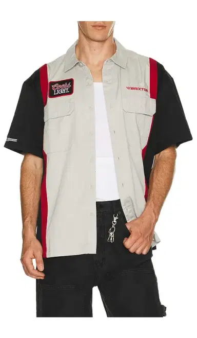 Brixton Coors Light Shake Down Short Sleeve Shirt | Thumbnail 1 Brixton Coors Light Shake Down Short Sleeve Shirt | Thumbnail 1