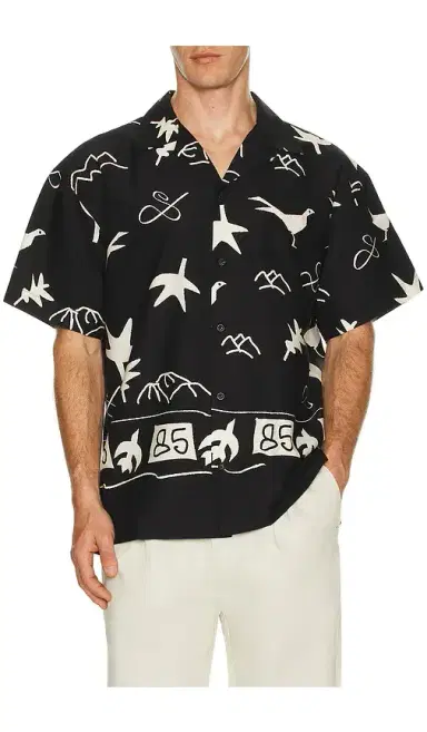 Scotch & Soda Relaxed Fit Placed AOP Short Sleeve Shirt | Thumbnail 1 Scotch & Soda Relaxed Fit Placed AOP Short Sleeve Shirt | Thumbnail 1