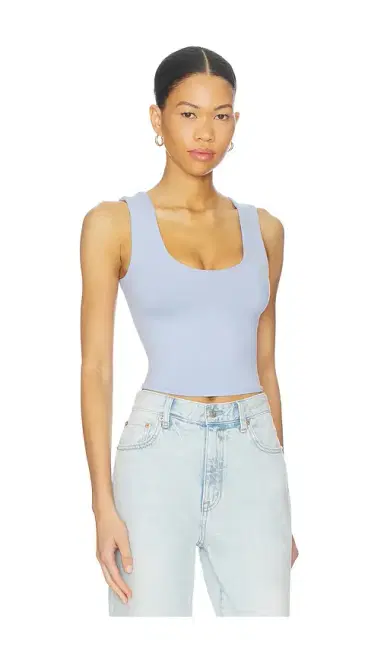 Free People x Intimately Clean Lines Muscle Cami In Dawn Breeze | Thumbnail 2 Free People x Intimately Clean Lines Muscle Cami In Dawn Breeze | Thumbnail 2