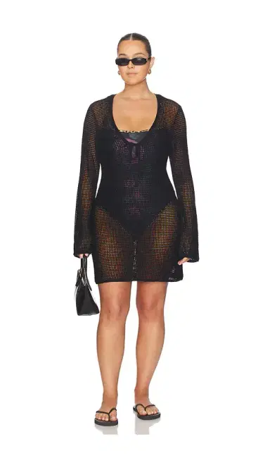 Good American Crochet Mini Dress | Thumbnail 2 Good American Crochet Mini Dress | Thumbnail 2