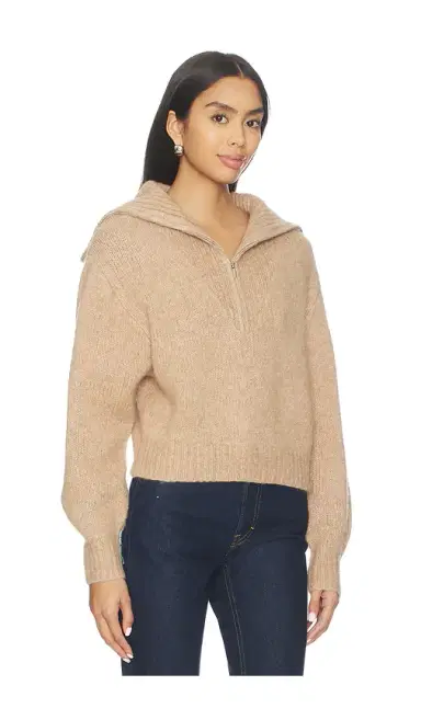 Susana Monaco Wool Half Zip Collar Sweater | Thumbnail 2 Susana Monaco Wool Half Zip Collar Sweater | Thumbnail 2