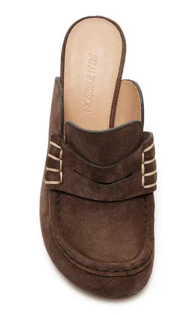 JW Anderson Stitch Suede Loafer Mules | Thumbnail 3 JW Anderson Stitch Suede Loafer Mules | Thumbnail 3